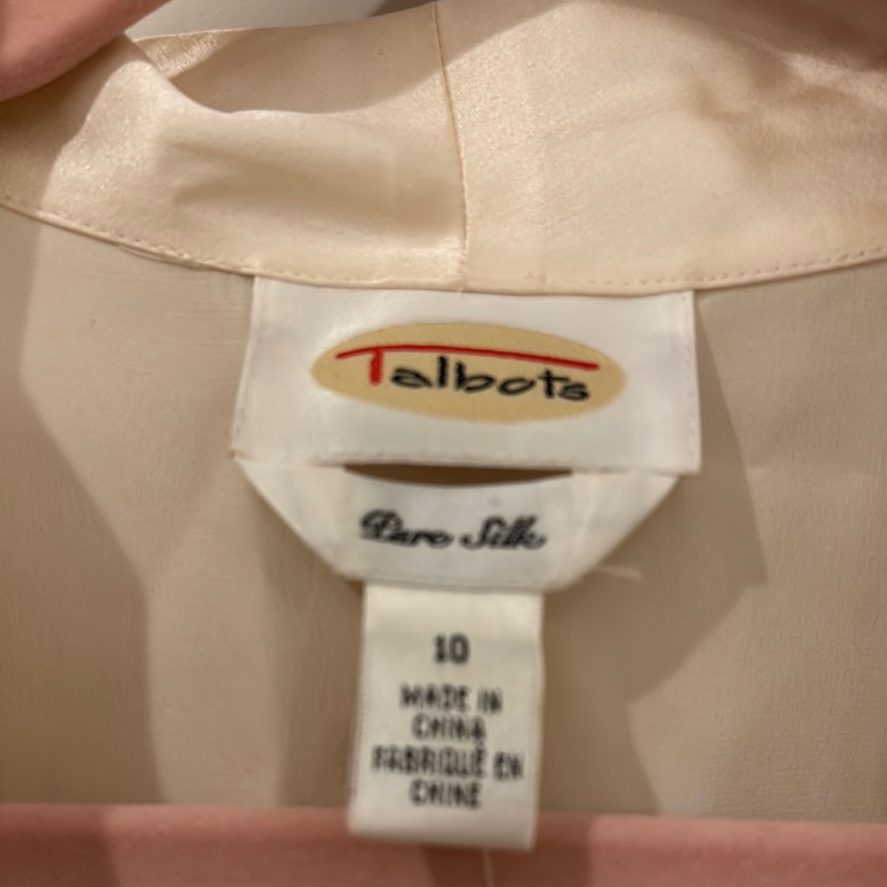 Talbots Pink Silk Blouse - Picture 2 of 5